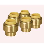 Brass End Caps and Plugs for Pipe and Tube Sealing, Threaded Dust Protection and Line Termination Fittings for Plumbing, Hydraulic and Pneumatic Systems